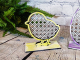Rattan Easter Standing Chick Bunny Egg