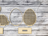 Rattan Easter Standing Chick Bunny Egg