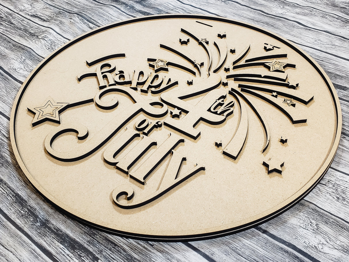 Happy 4th of July Door Hanger - LEVEL 2