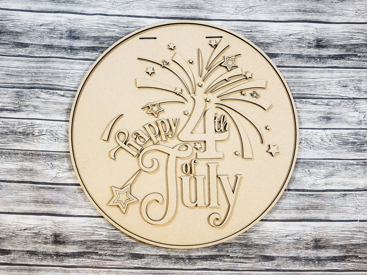 Happy 4th of July Door Hanger - LEVEL 2