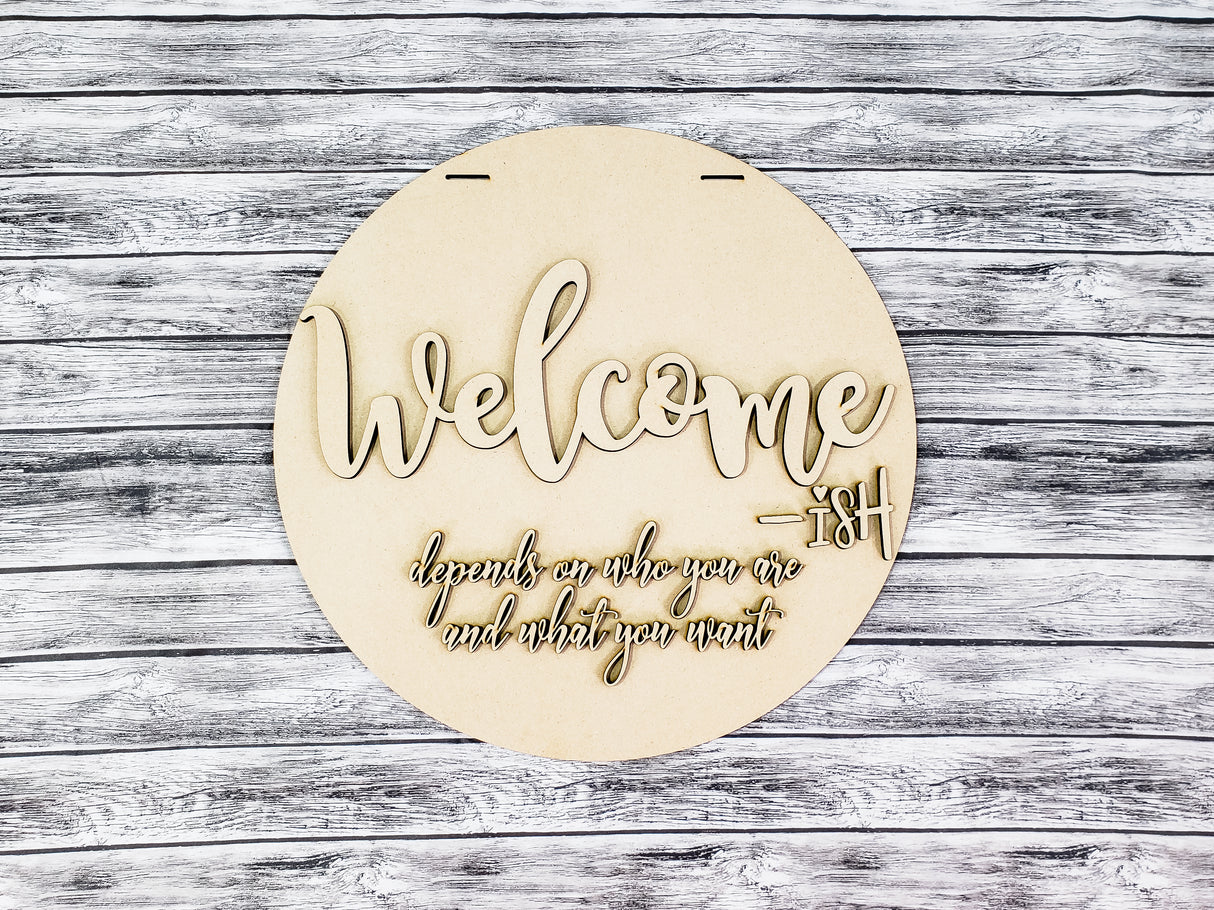 Welcome-ish Door Hanger - Lvl 1