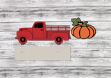 Standing Antique Truck SVG