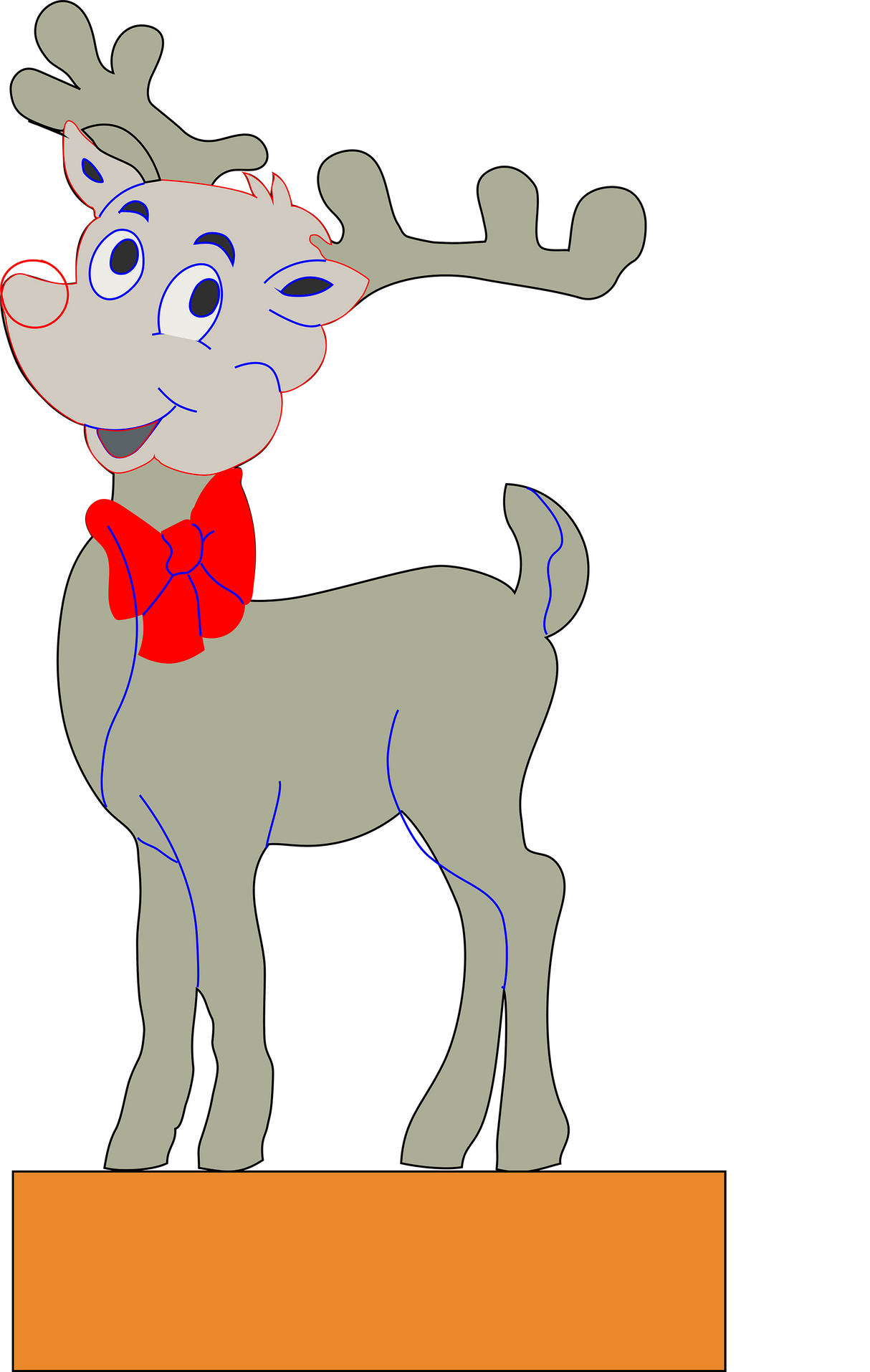 Reindeer Porch Stander SVG