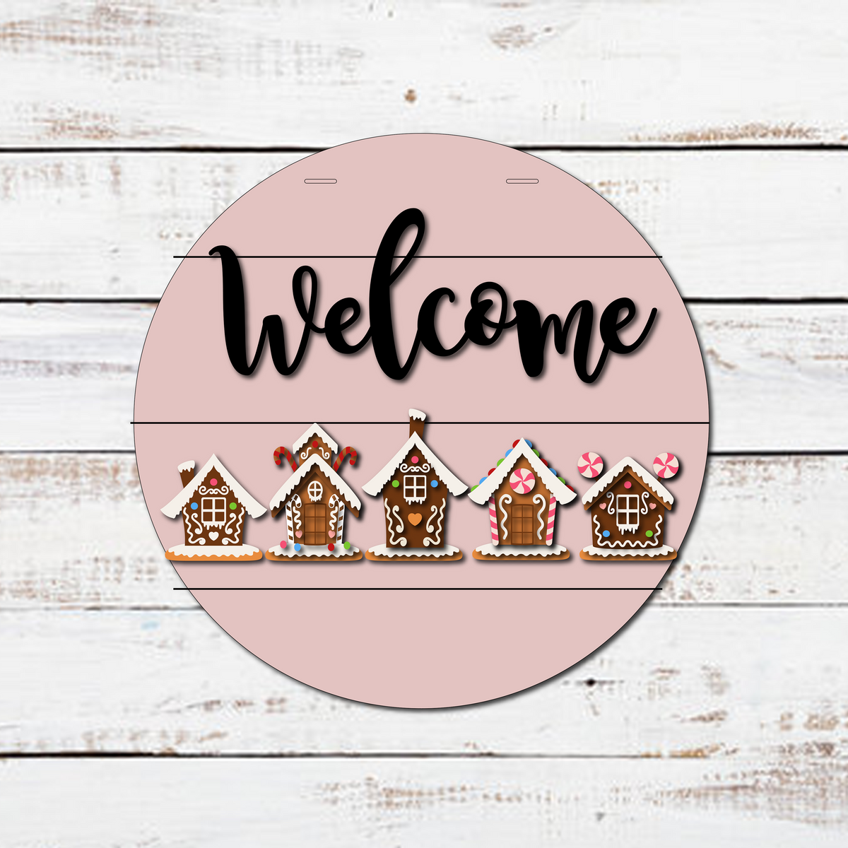 Welcome Gingerbread Houses Door Hanger SVG – Kim & Garrett Make It!
