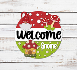 Welcome Gnome Mushroom Door Hanger - Lvl 2