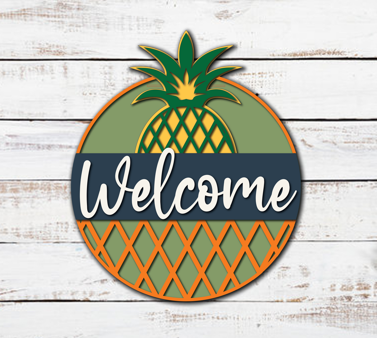 Welcome Pineapple Door Hanger - LEVEL 1