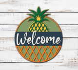 Welcome Pineapple Door Hanger - LEVEL 1