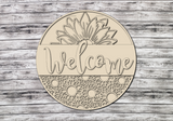 Welcome Sunflower Door Hanger - Lvl 1