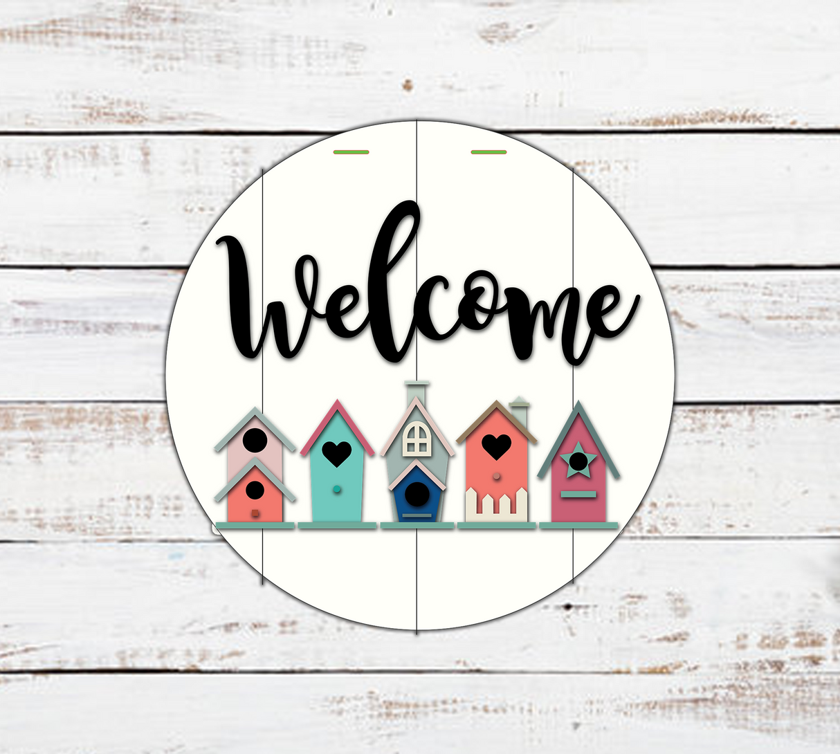 Welcome Tiny Birdhouses Door Hanger - Lvl 2