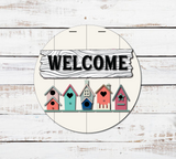 Welcome Tiny Houses Door Hanger SVG