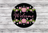Welcome spring flowers Door Hanger - LEVEL 2