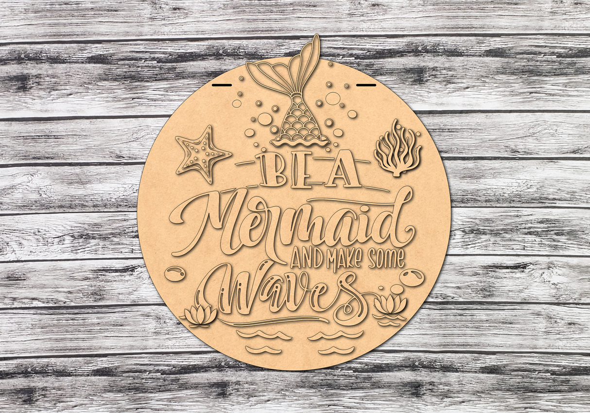 Be a Mermaid and make some WAVES Door Hanger - Lvl 2