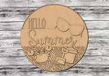 Hello Summer Cat Eye Sunglasses Door Hanger - LEVEL 1