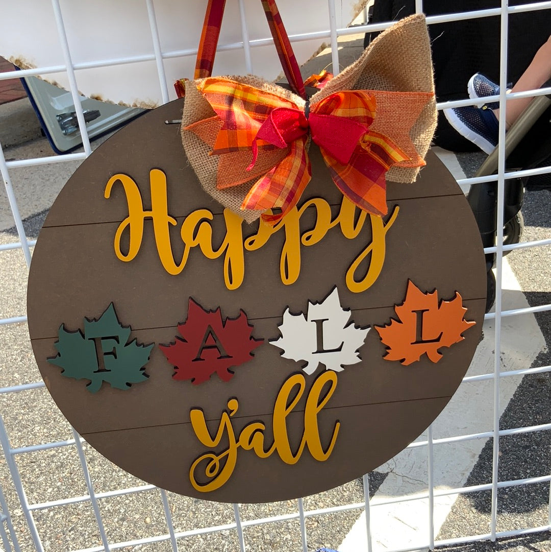 Happy Fall Y’all - Finished