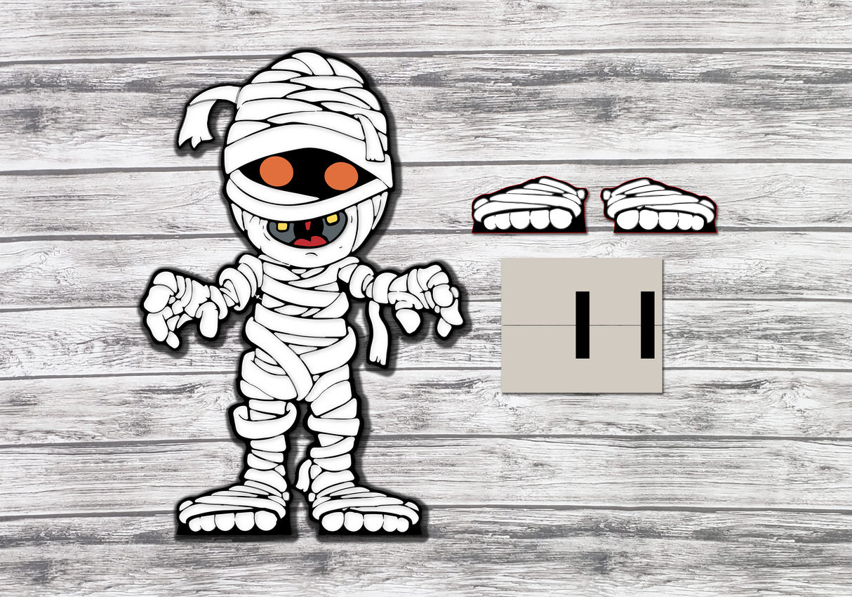 Halloween Mummy Porch Stander SVG