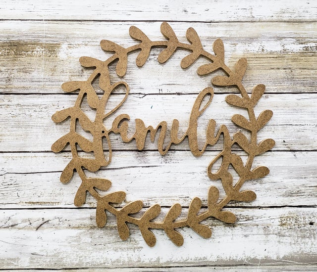 MDF Family Wreath