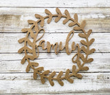 MDF Family Wreath