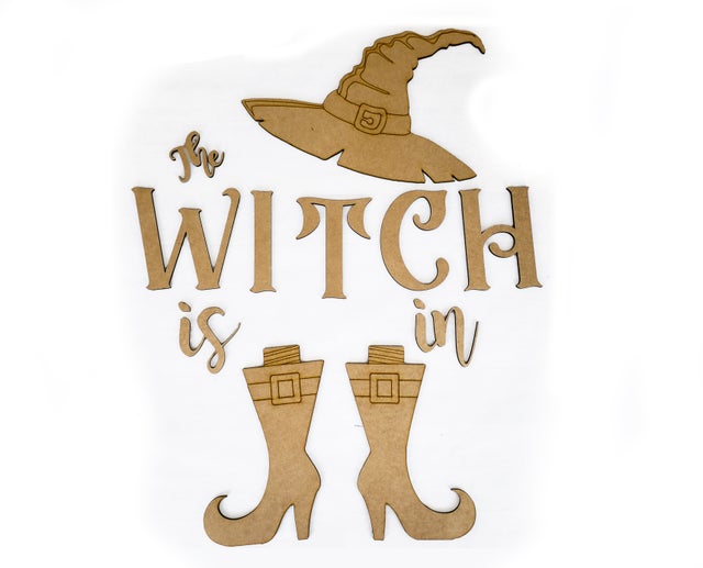 3D The Witch Is In Welcome Porch Leaner Kit
