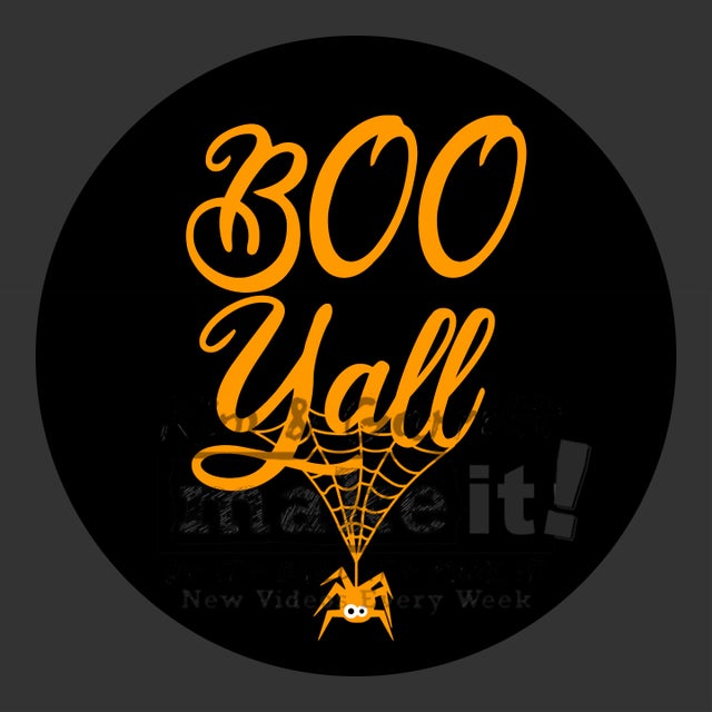 Boo Y'all with Spider Web Door Hanger - Lvl 1